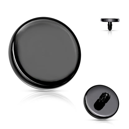Surgical Steel Internally Threaded Flat Circle Disc (Top Only)
