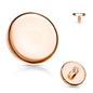 Surgical Steel Internally Threaded Flat Circle Disc (Top Only)