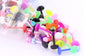Acrylic Externally Threaded Spiked or Ball Labret Mixed Colours - 20 Pack
