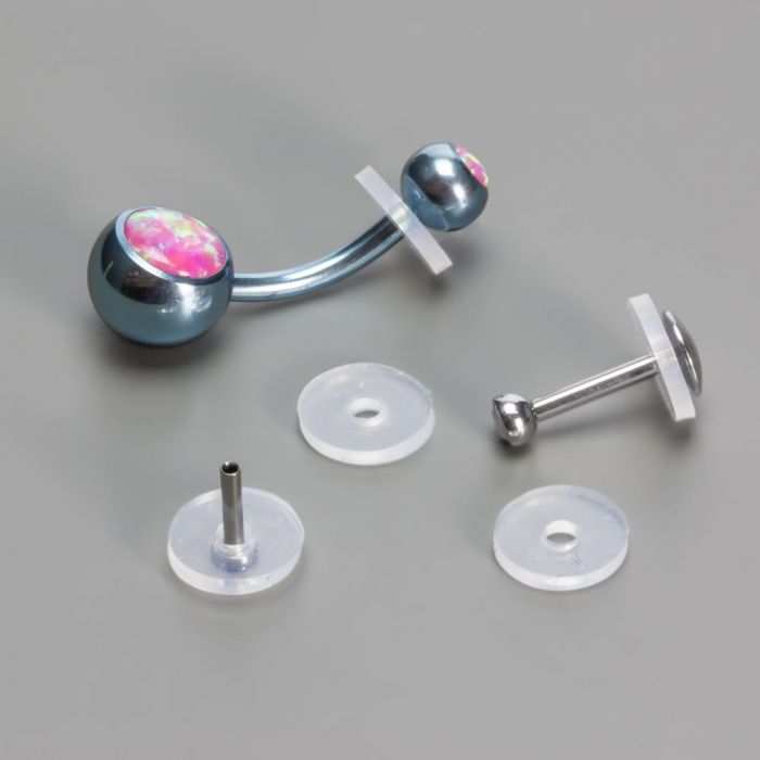 Silicone 7mm Piercing Discs / Washers - 30 Pack
