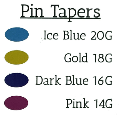 Titanium Pin Insertion Taper for Threadless Jewelry Pick Gauge - Color Coded