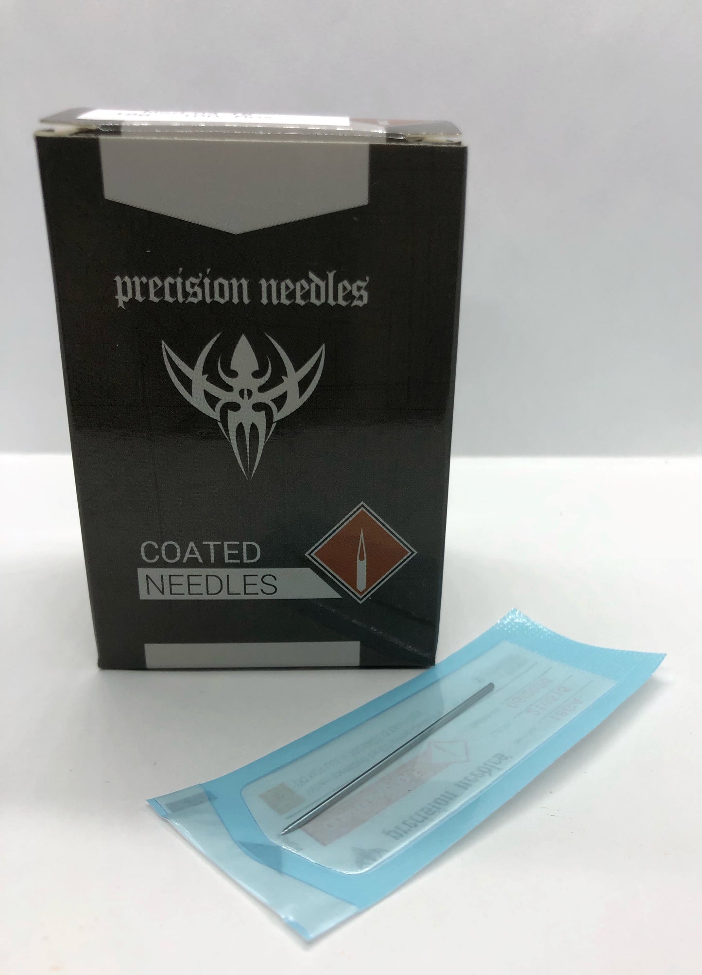 Precision Pre-Sterilized Coated 2" Straight Piercing Needles 100/Box - CLEARANCE